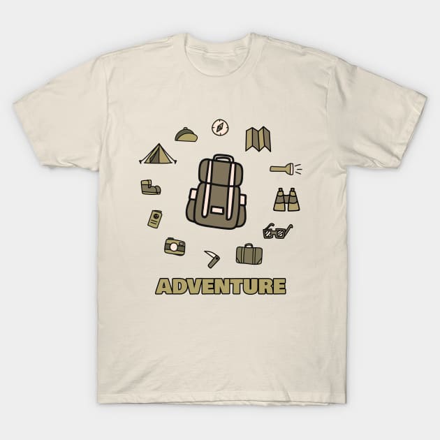 ADVENTURE Travelling Design T-Shirt by GrayLess